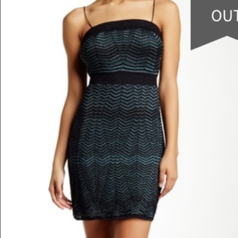 ISO Missoni green metallic knit dress